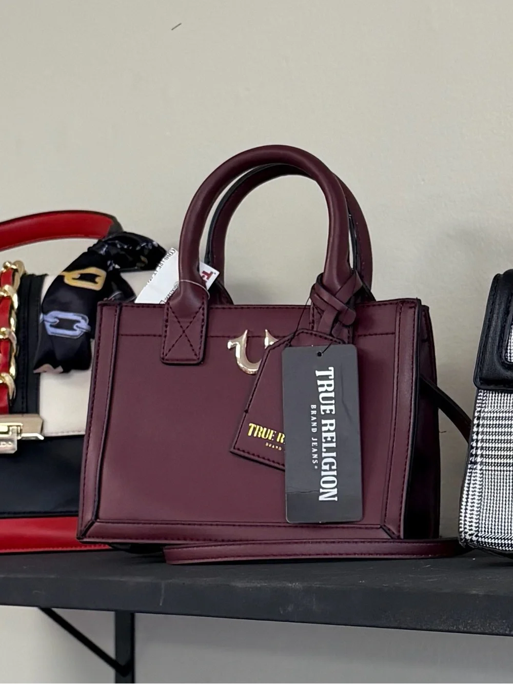 True Religion Wine (Burgundy) Mini Satchel